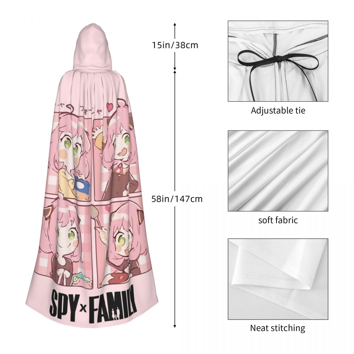 Spy X Family Anya Forger Long  - огляд і ціна Anime Cosplay Anya